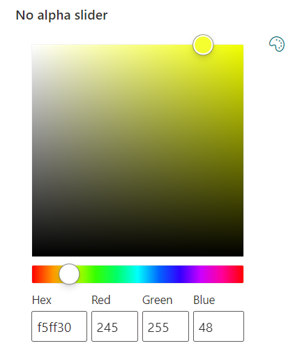 Overview of the Color Picker control from the PnP Property Controls – I ...